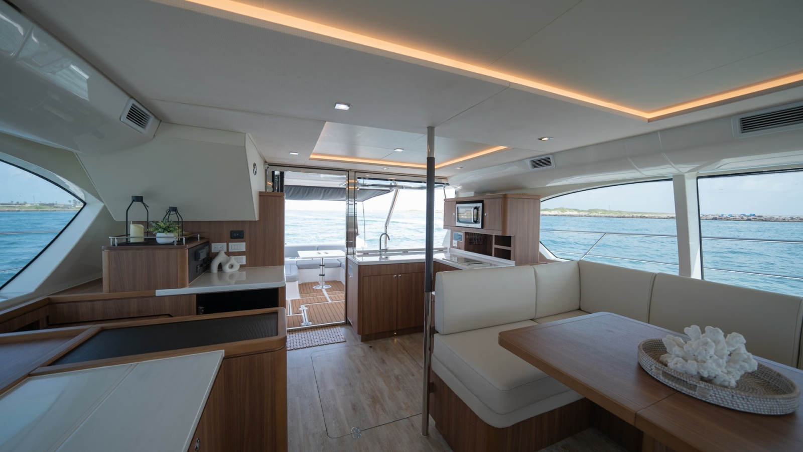 Spacious Salon with Panoramic Views