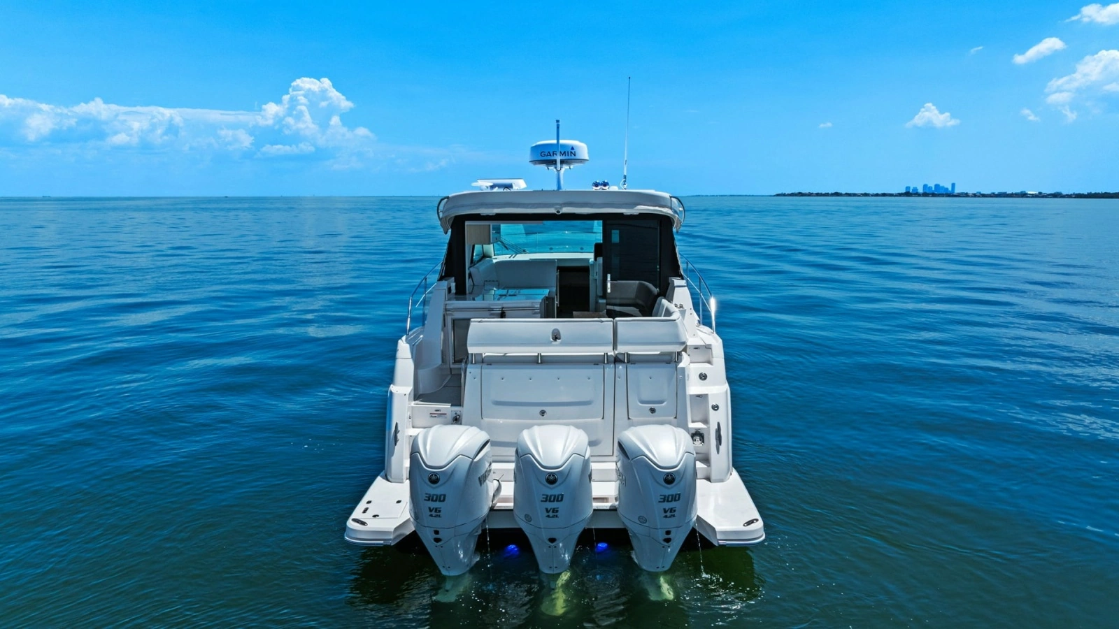 Aft View with Triple Outboards