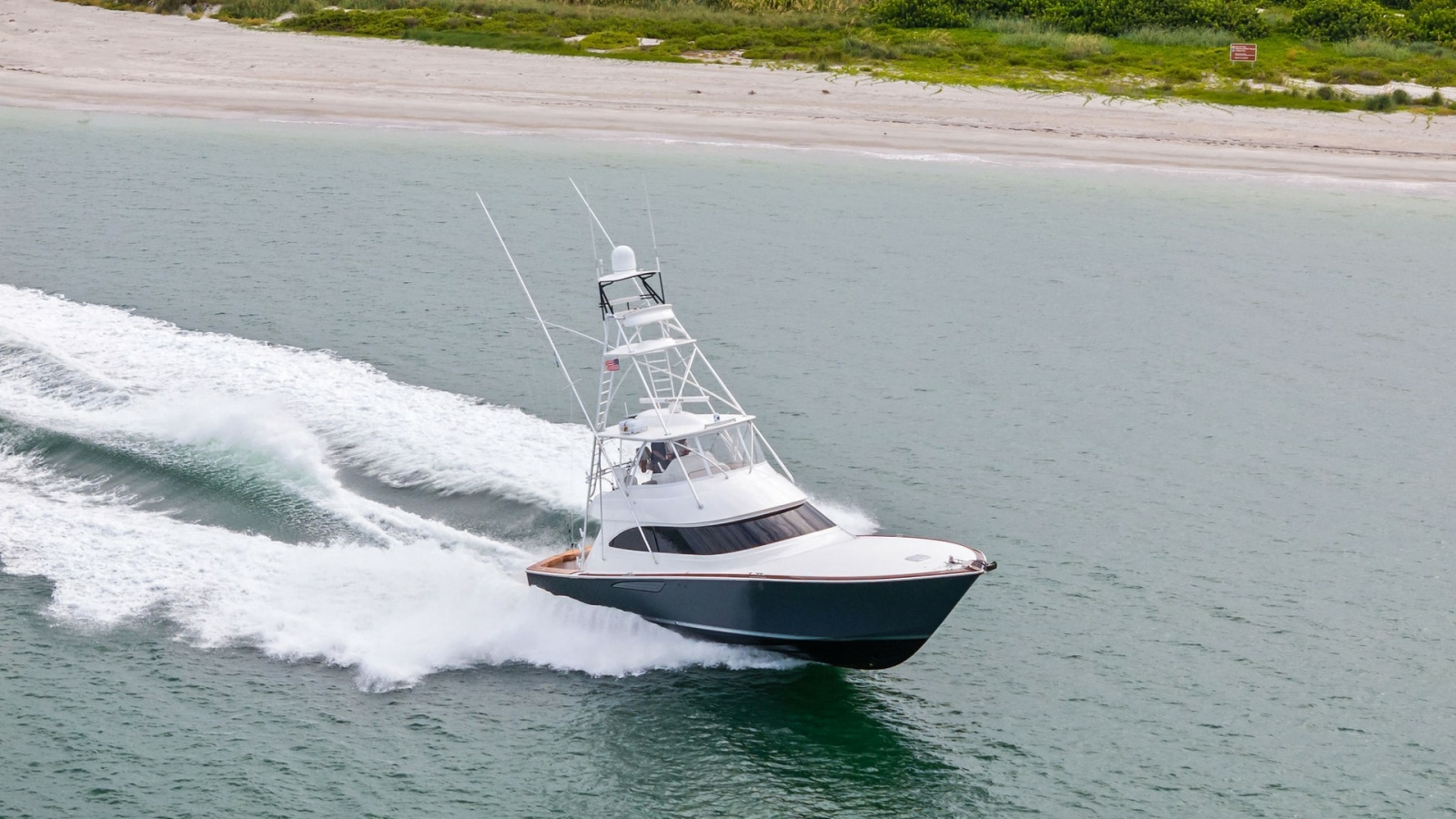 Aerial View of Viking 55 Convertible
