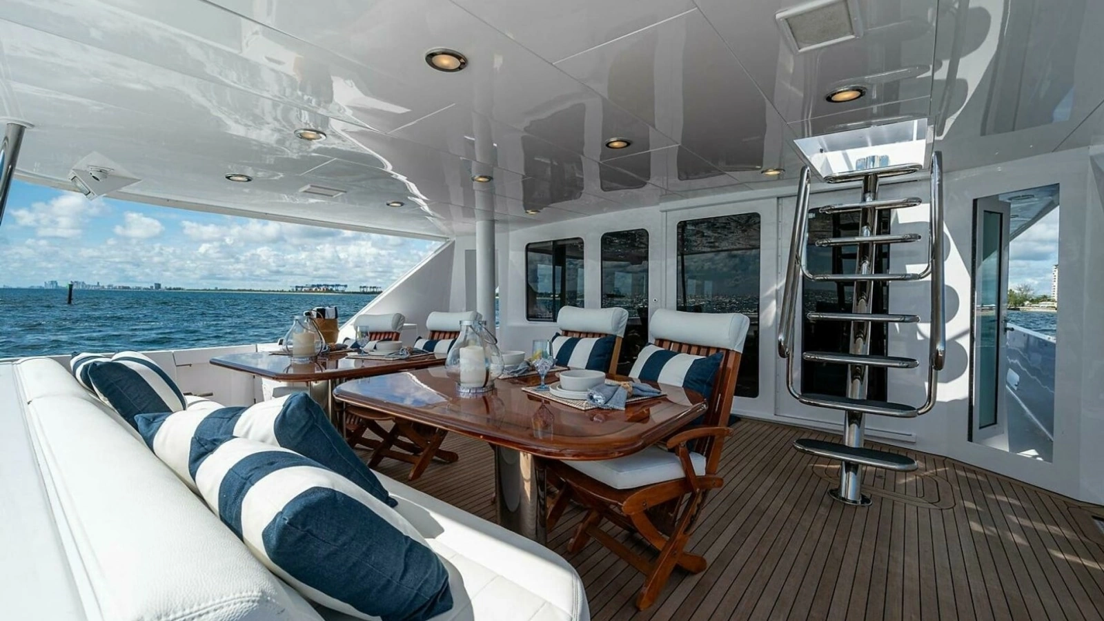 Spacious Aft Deck with Dining Area