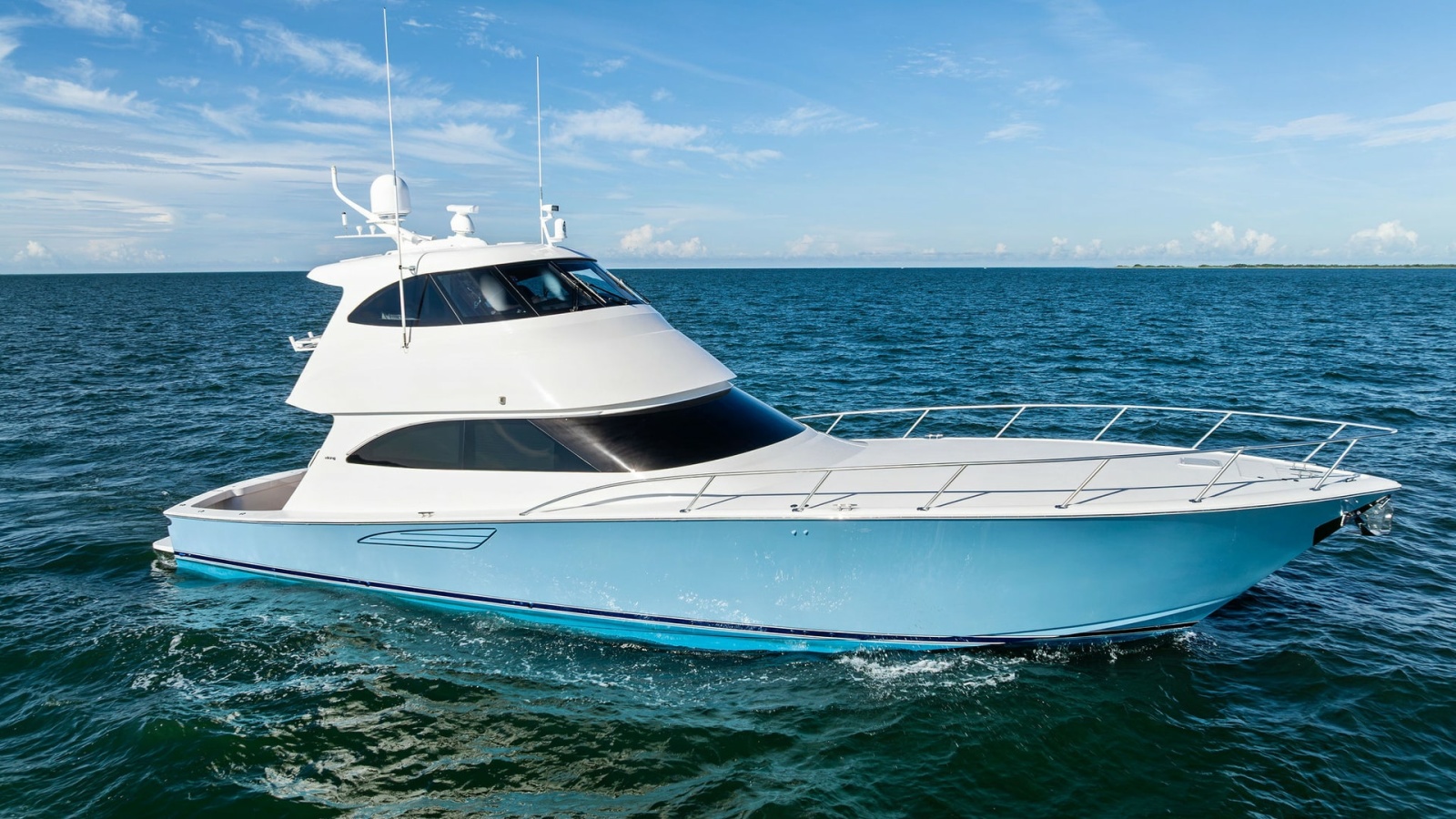 Starboard View of 62 Enclosed Bridge