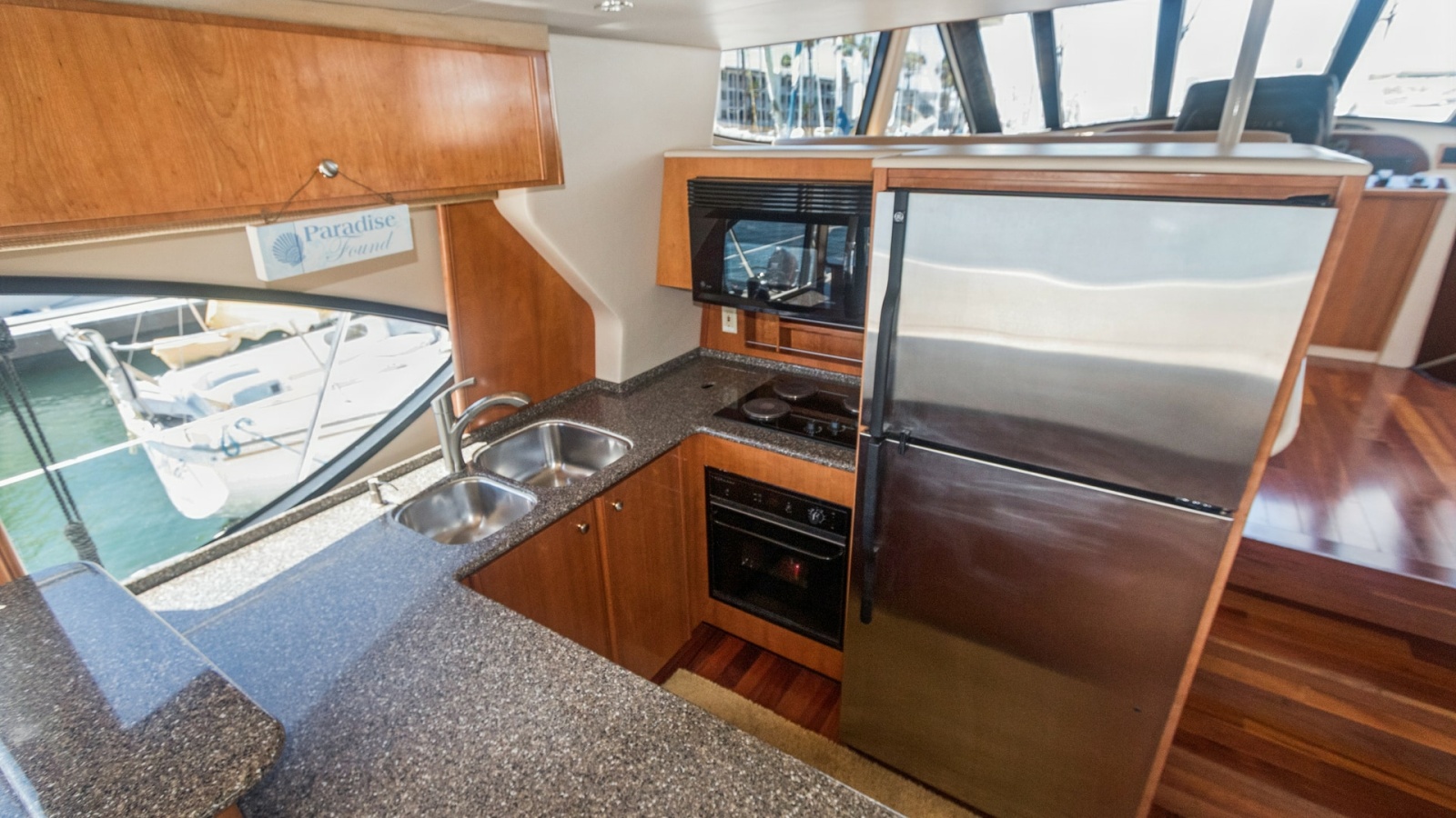 Galley with Stainless Steel Appliances