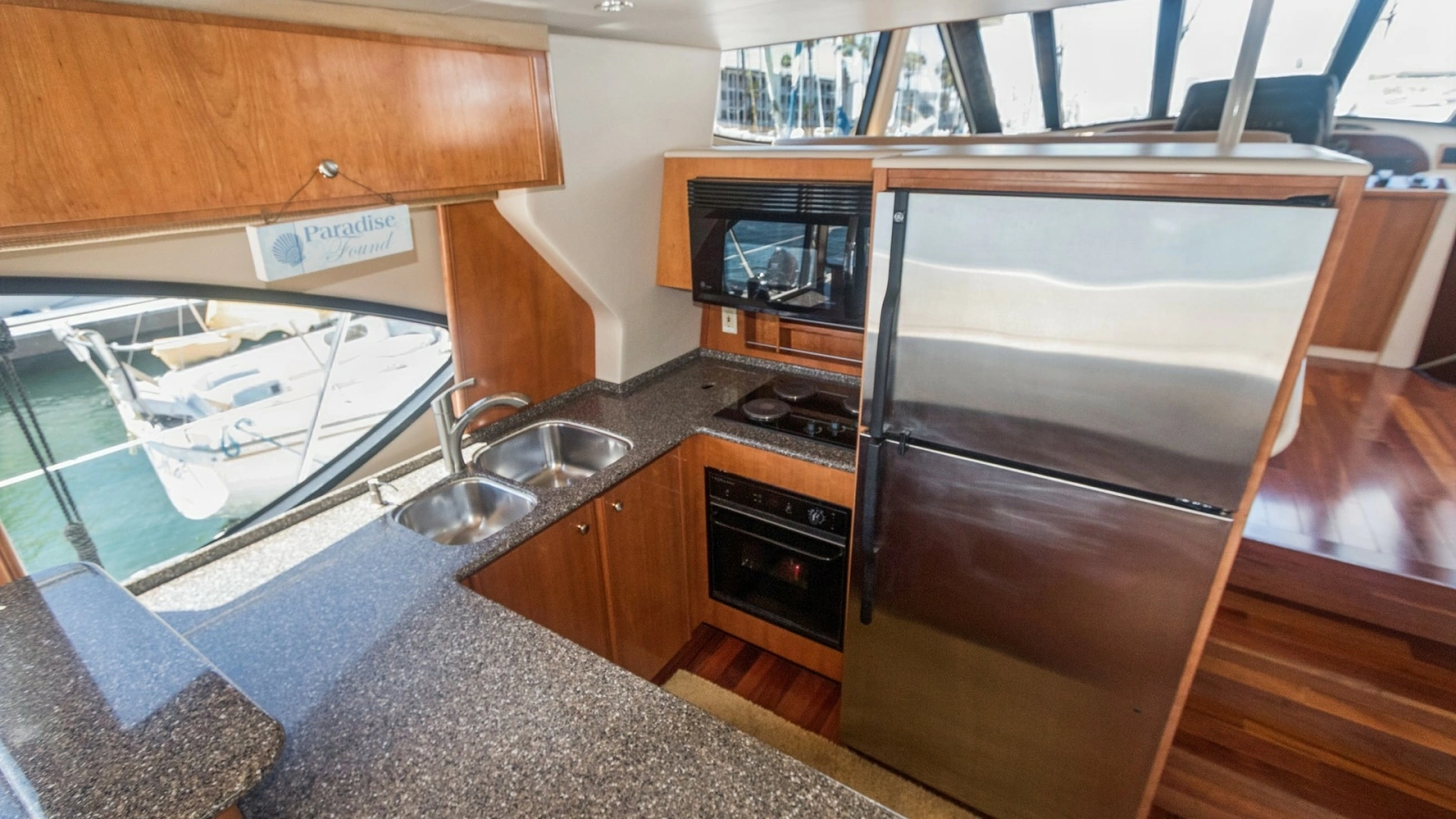 Galley with Stainless Steel Appliances