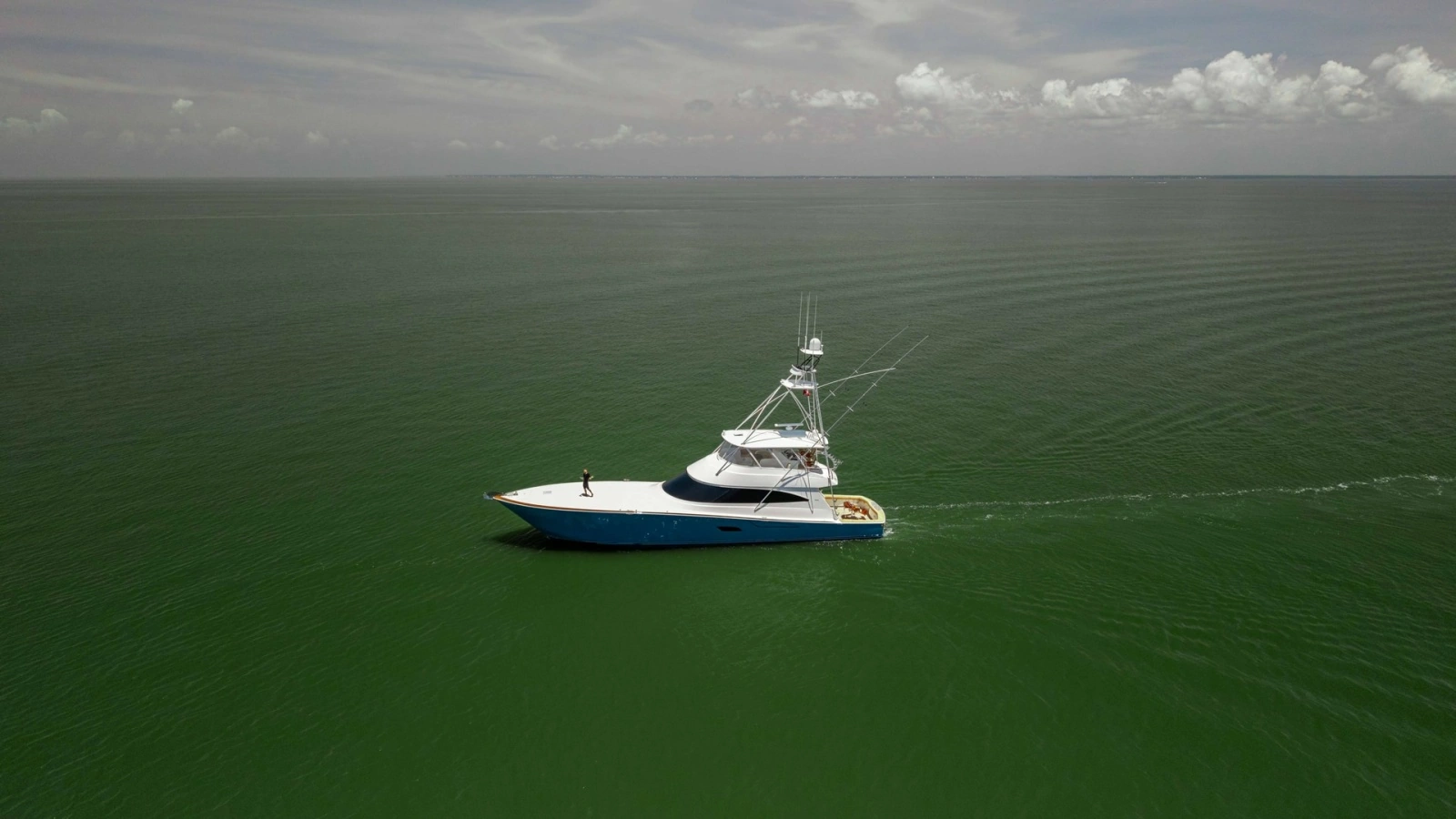 Aerial View of Viking 80 Convertible