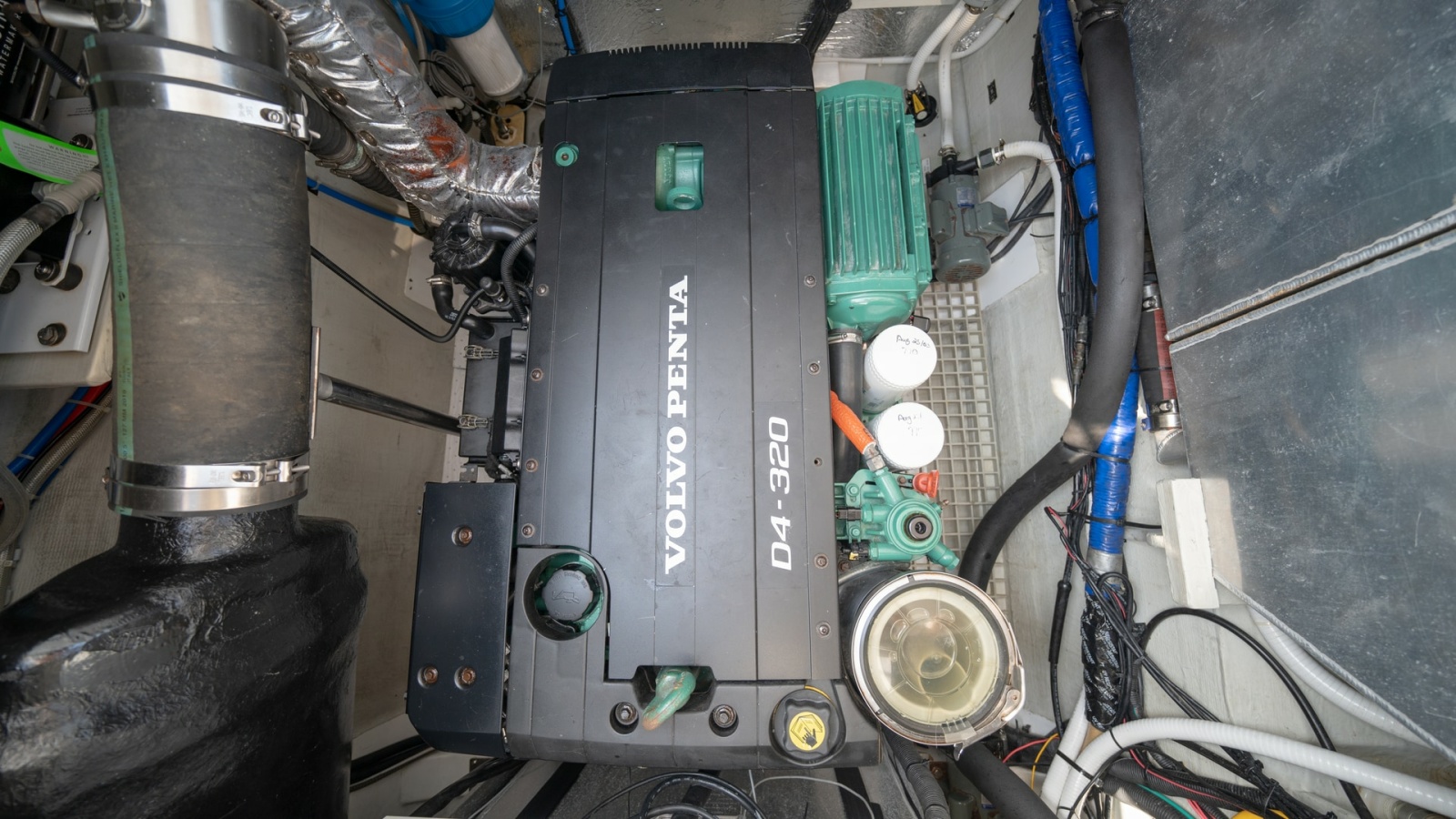 Engine Room with Volvo Penta Engine