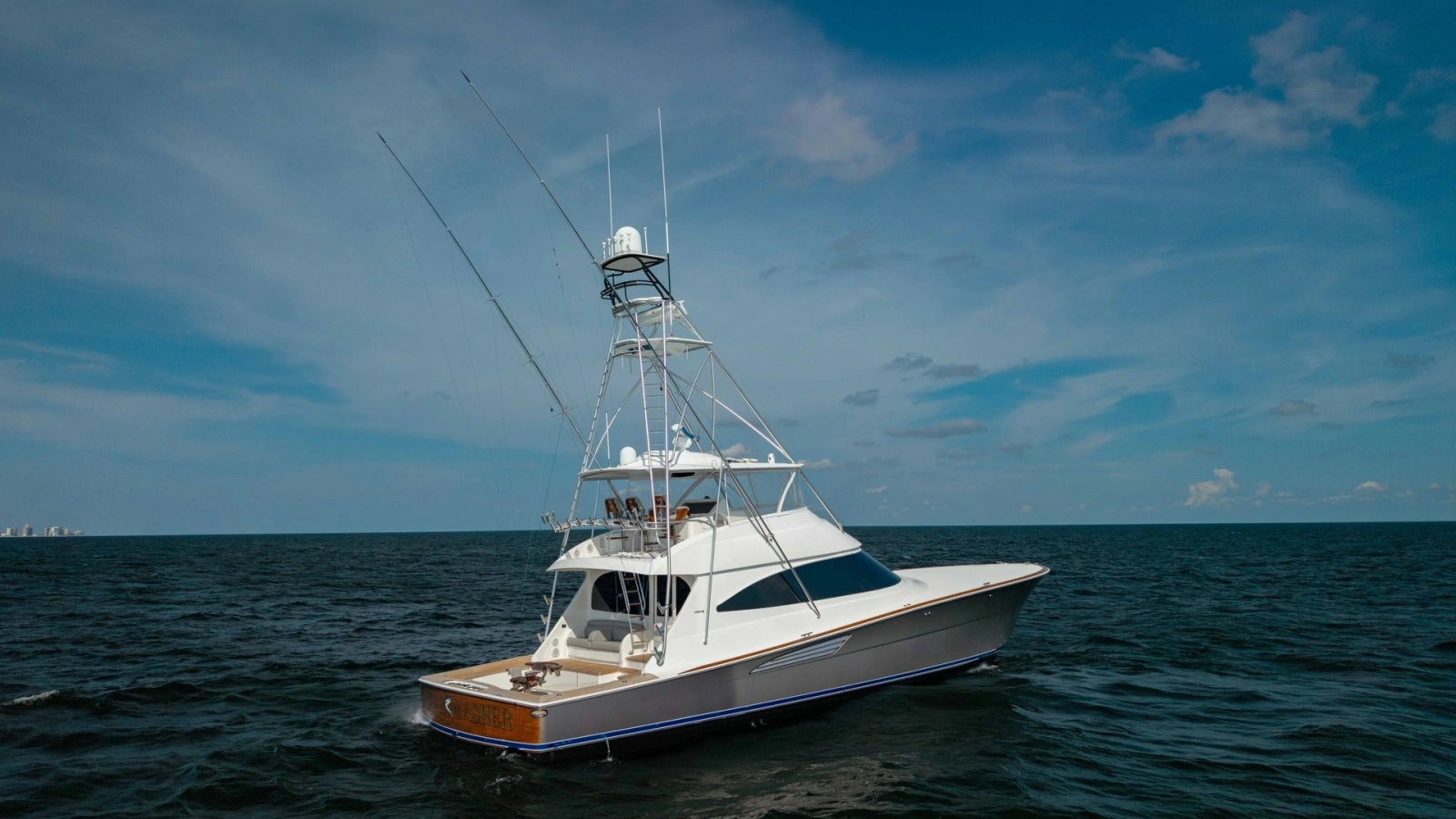 Aerial View of Viking 72 Convertible