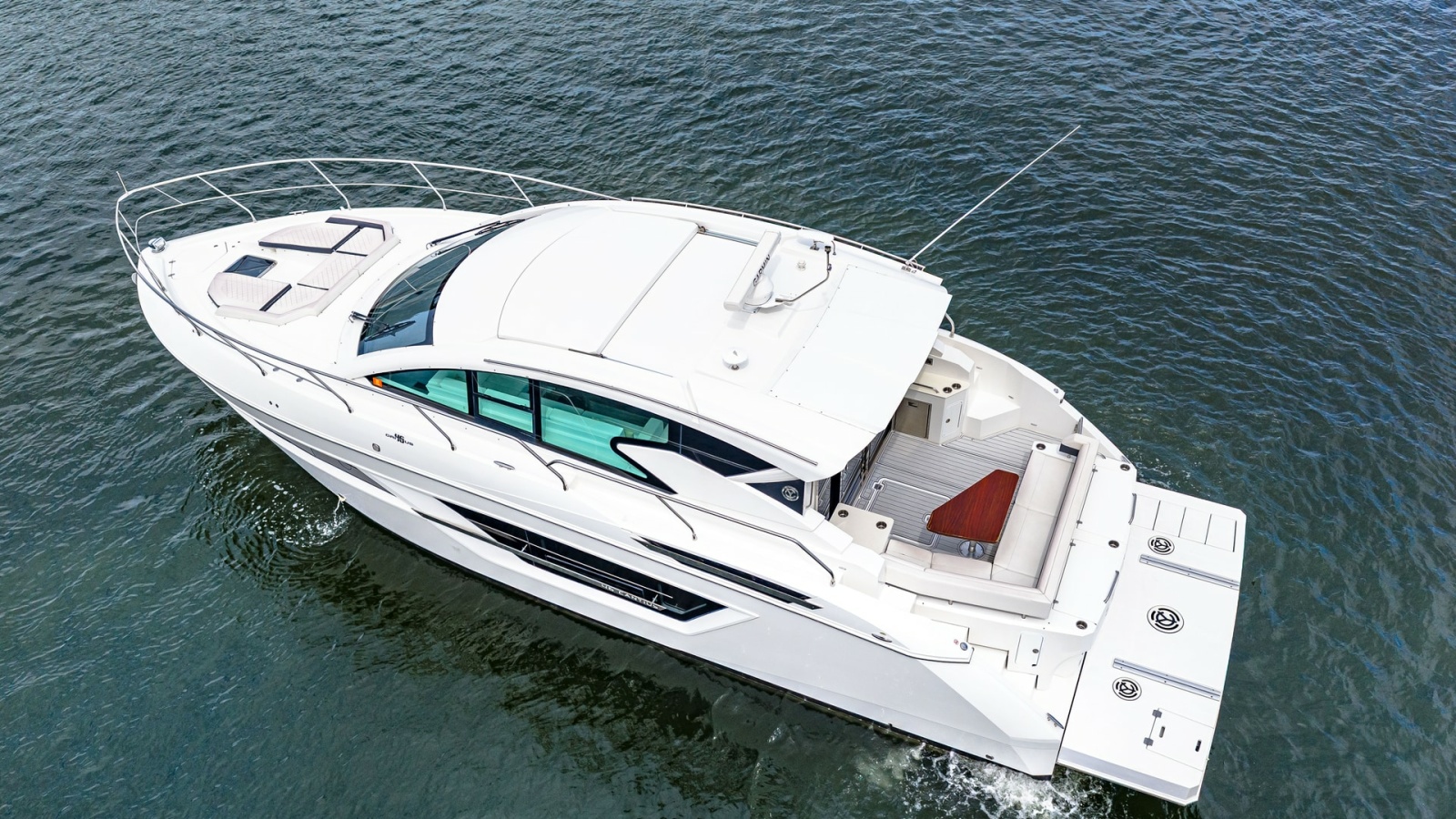 Aerial View of Aft Deck and Swim Platform