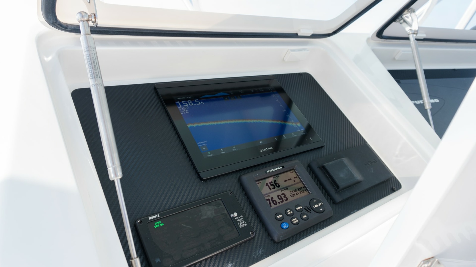 2009 Viking 50 Convertible "Jammin" - Helm Station Electronics Display