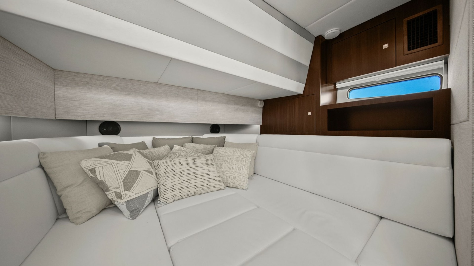 Spacious Forward Cabin Lounge Area