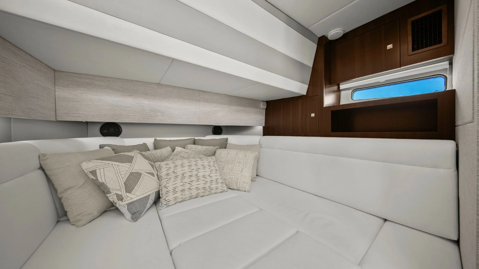 Spacious Forward Cabin Lounge Area