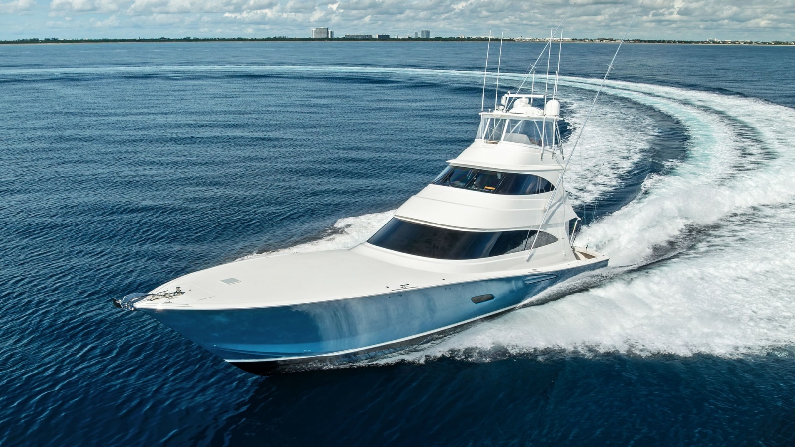 Aerial View of Viking 80 Convertible