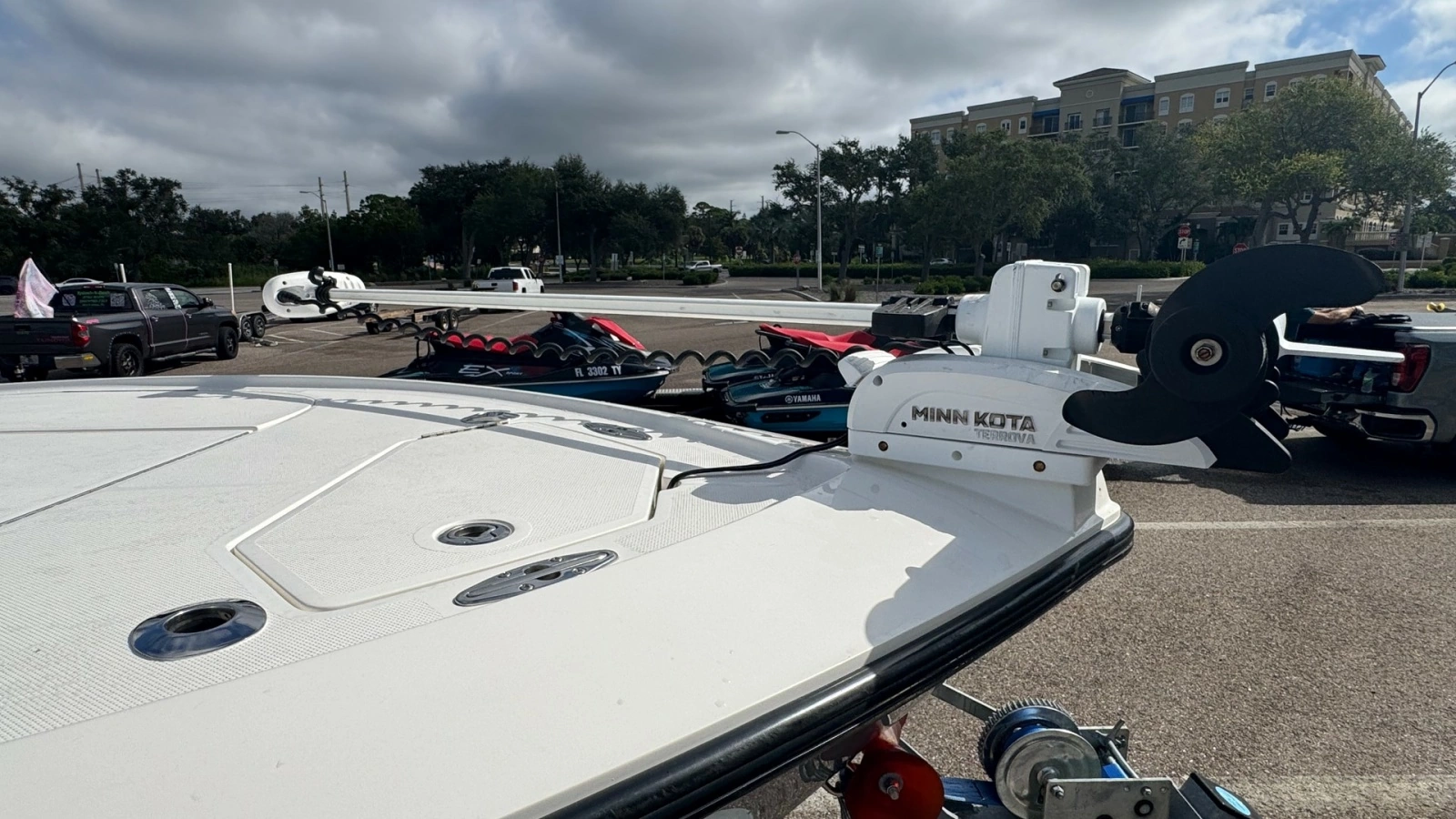 Bow Deck with Trolling Motor