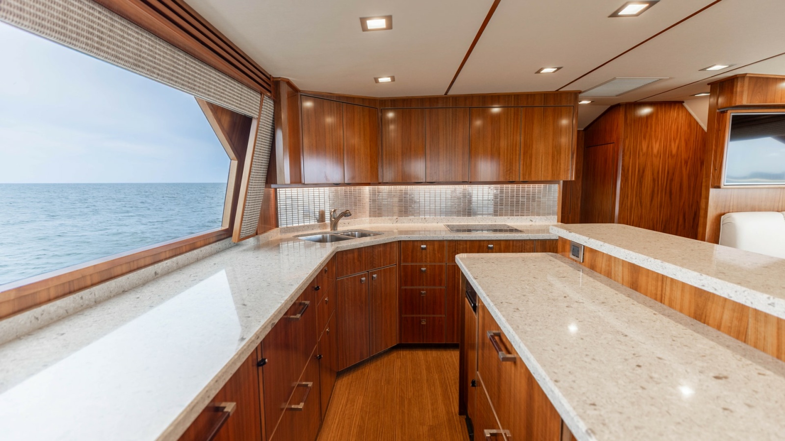 Galley with Ocean View Windows