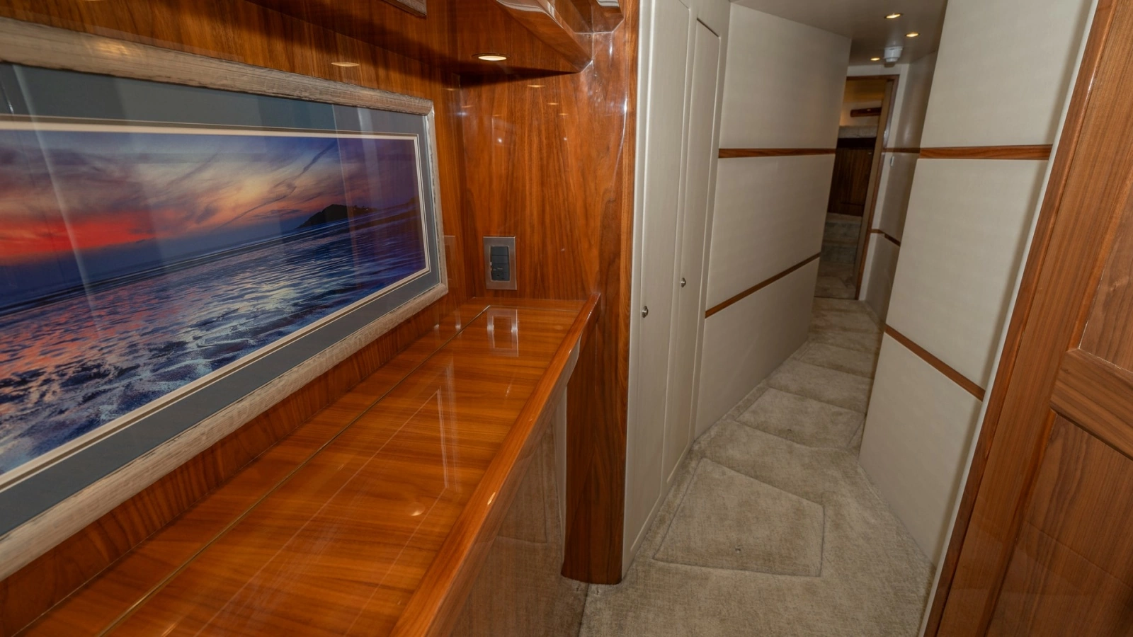 Elegant Hallway with Art Display