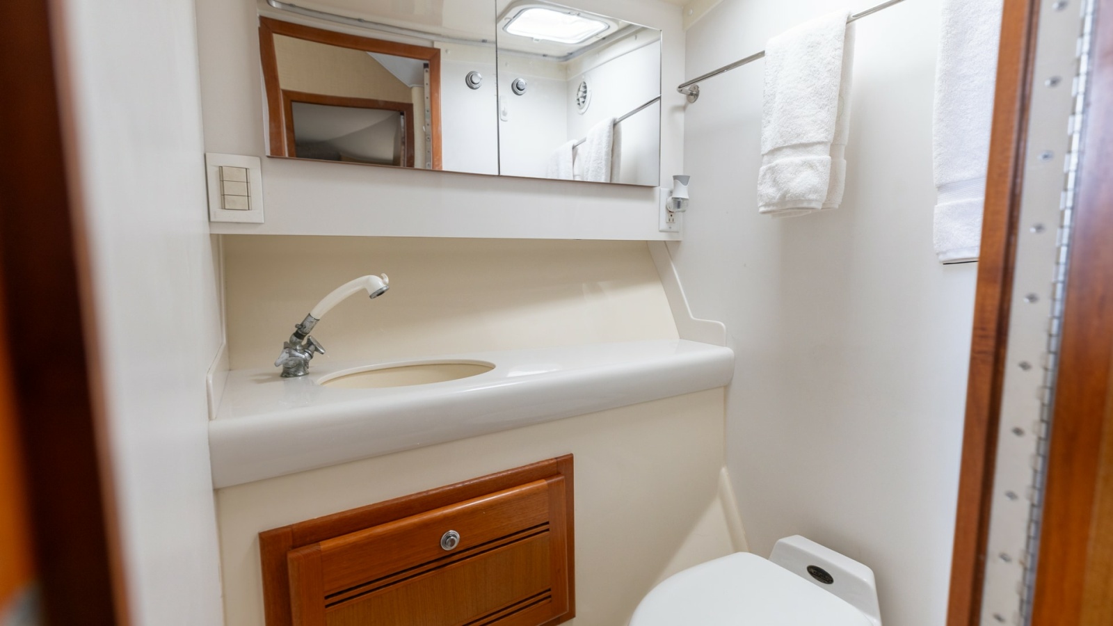 Compact Yacht Bathroom Interior