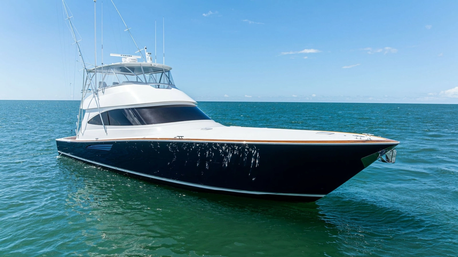 Bow View of Viking 68 Convertible