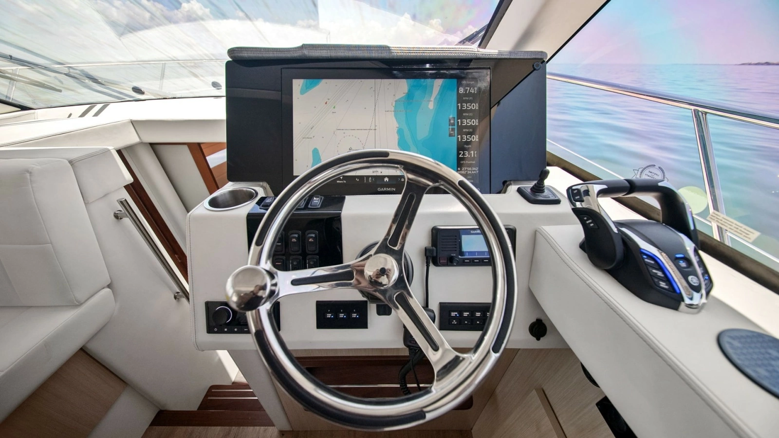 Helm Station with Navigation Display