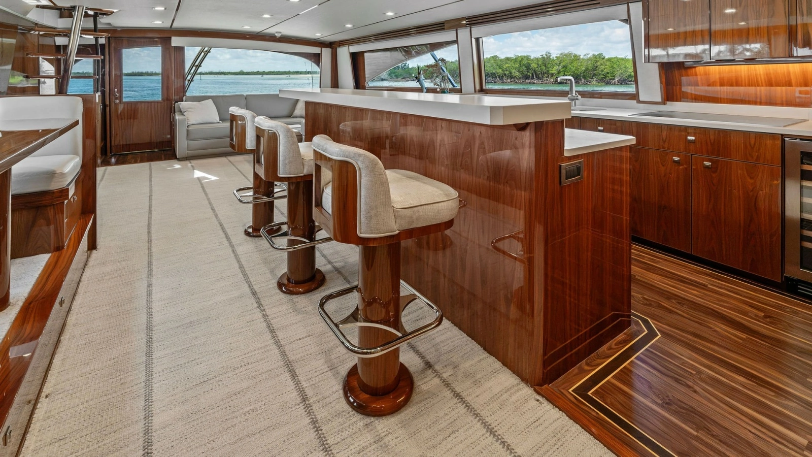 2016 Viking 80 Enclosed Bridge- FRIGATE- Galley