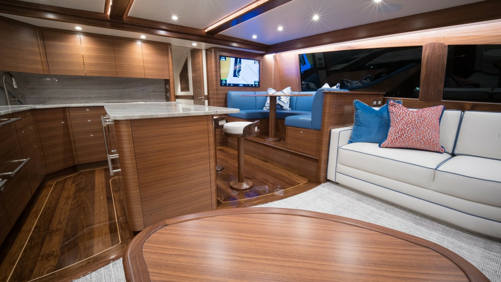2026 Winter Custom Yachts 75 Open Convertible- MISS CARRIE- Salon/Galley