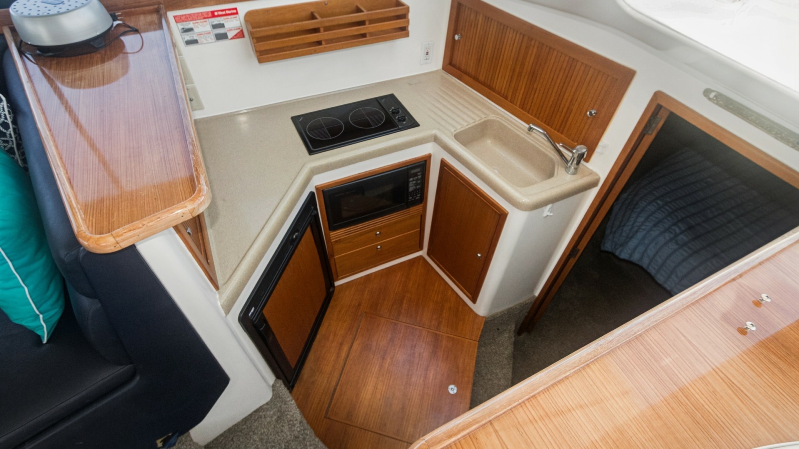 Compact Galley with Modern Amenities