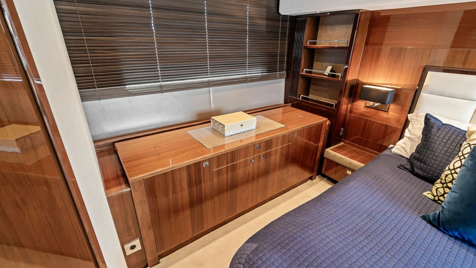 Master Stateroom with Luxurious Finishes