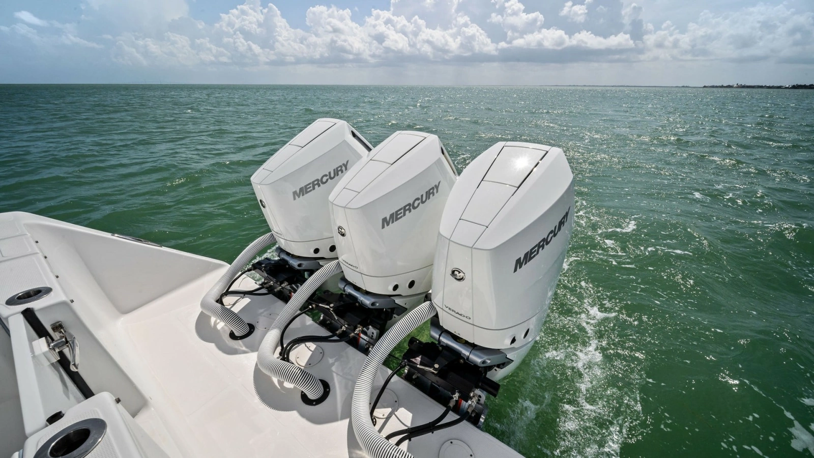 Triple Outboard Engines on Aft Deck