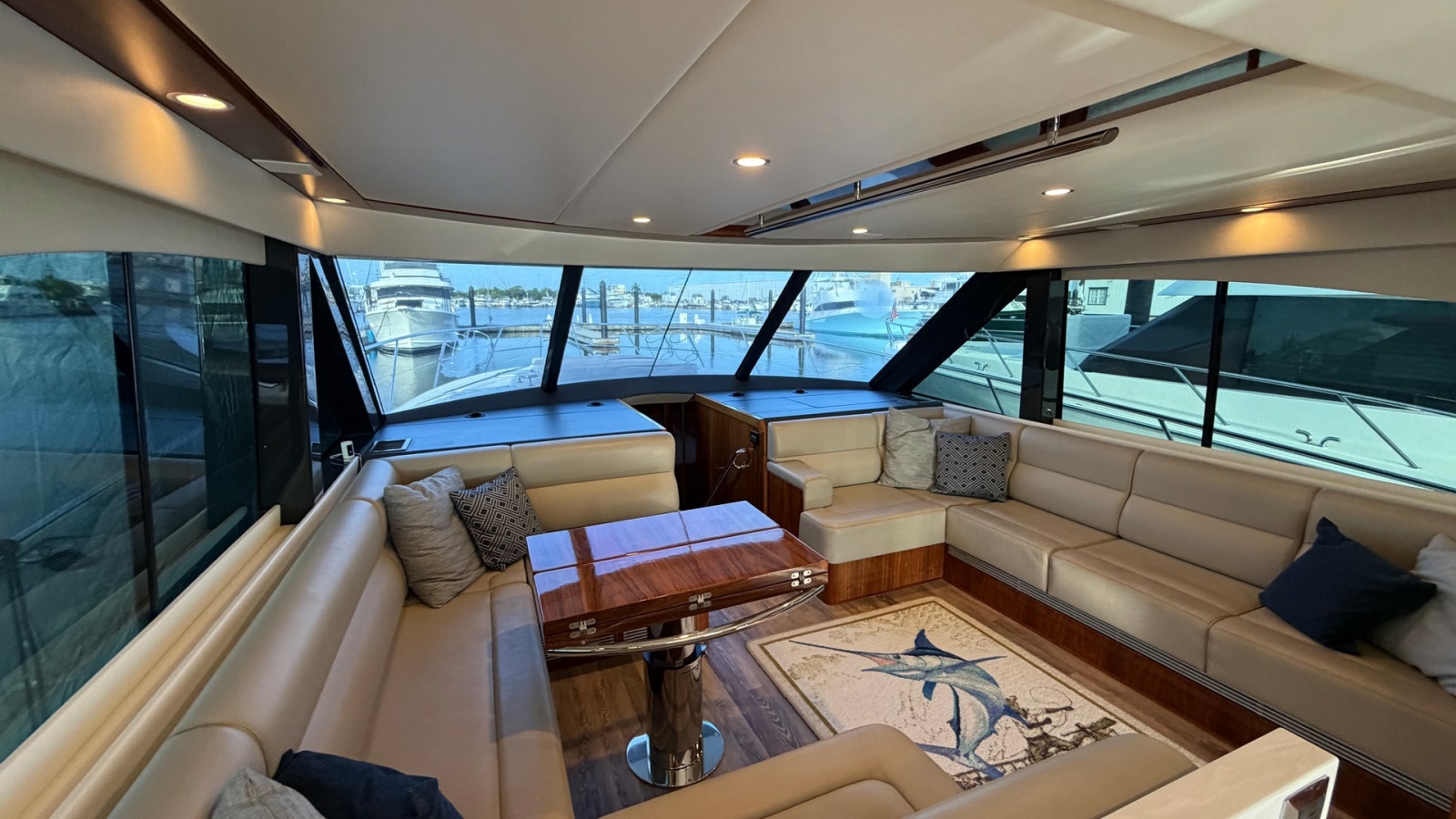 Spacious Enclosed Bridge Lounge Area