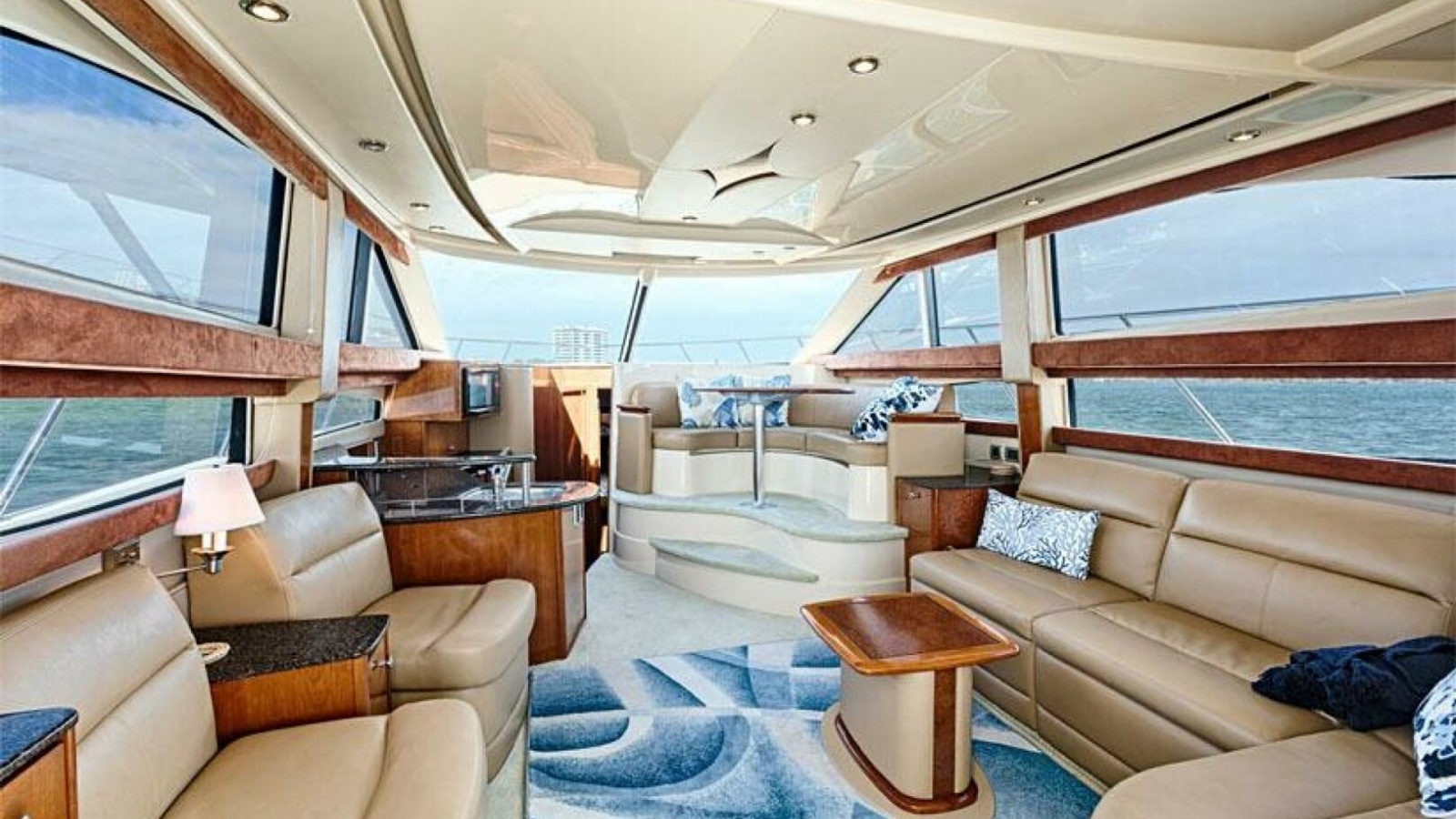 Spacious Salon with Panoramic Windows