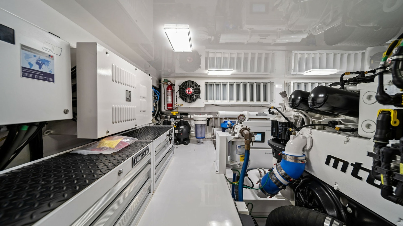 Engine Room with MTU Engines