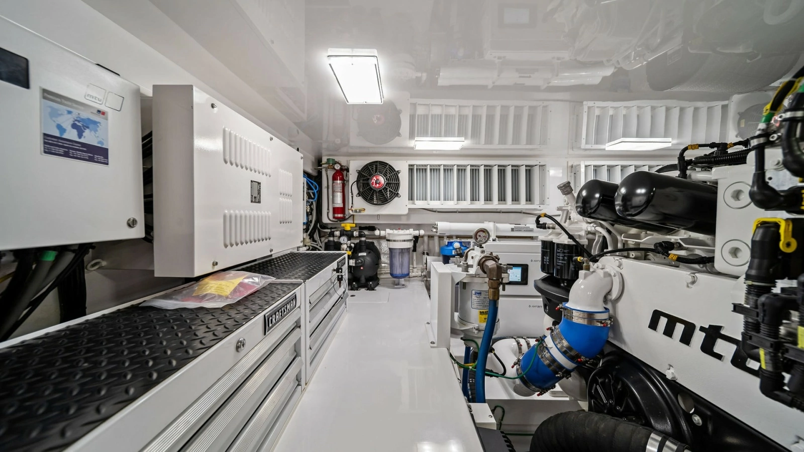 Engine Room with MTU Engines