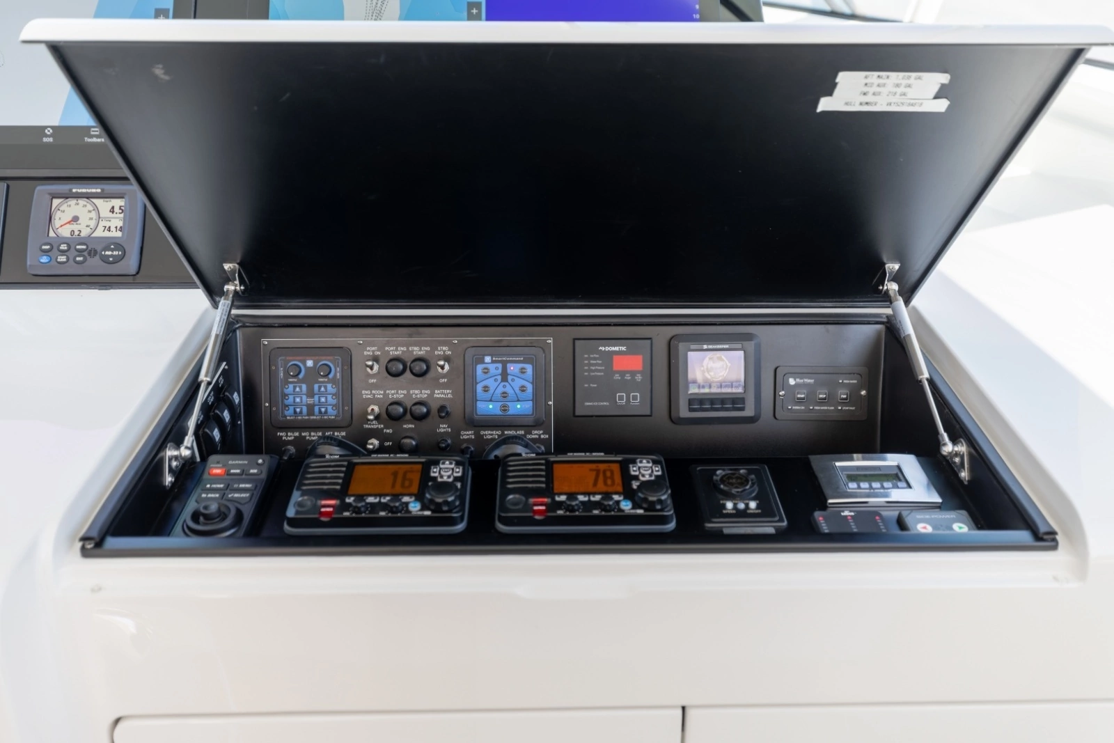 2018 52 Viking Sport Tower Wild Eagle Helm Radio Box