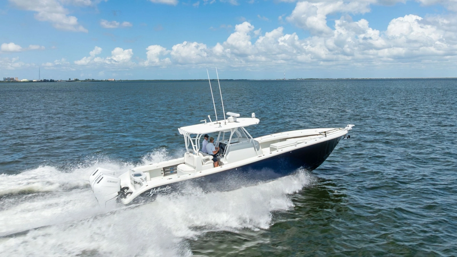 Side View of Yellowfin 39 in Motion
