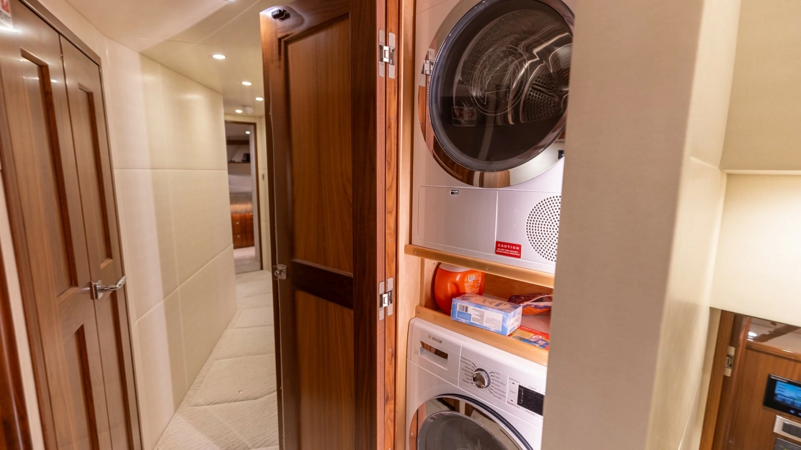 Hallway with Laundry Appliances