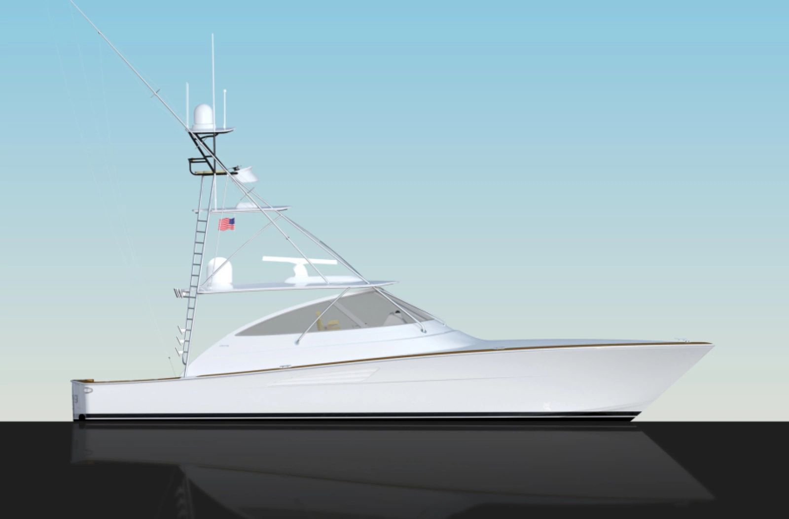 2023 Viking 54 Open Rendering