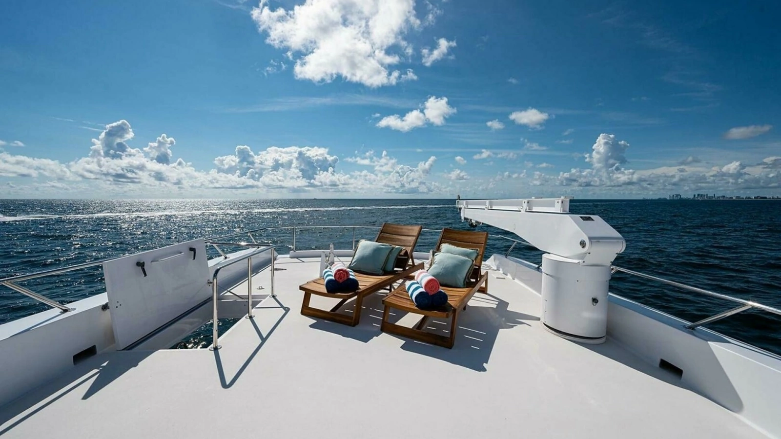 Spacious Sun Deck with Loungers
