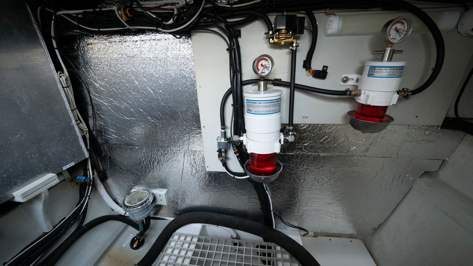 Engine Room with Fuel Filters
