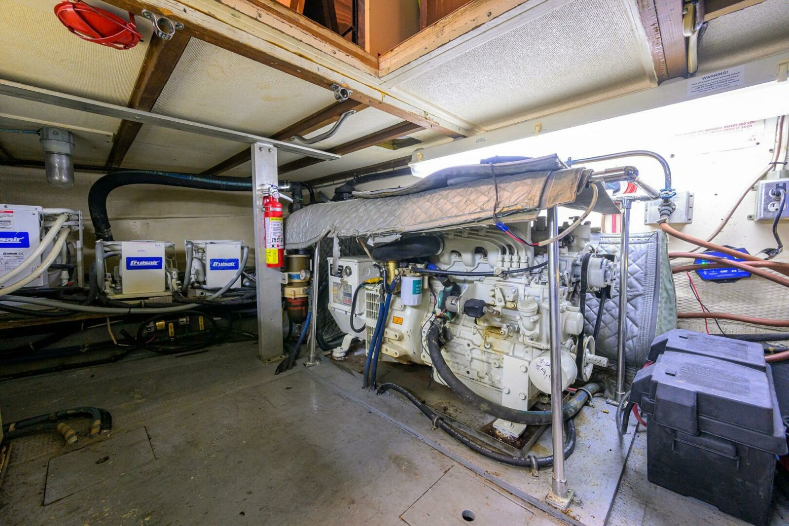 Hatteras 63 - Phantom - Engine Room