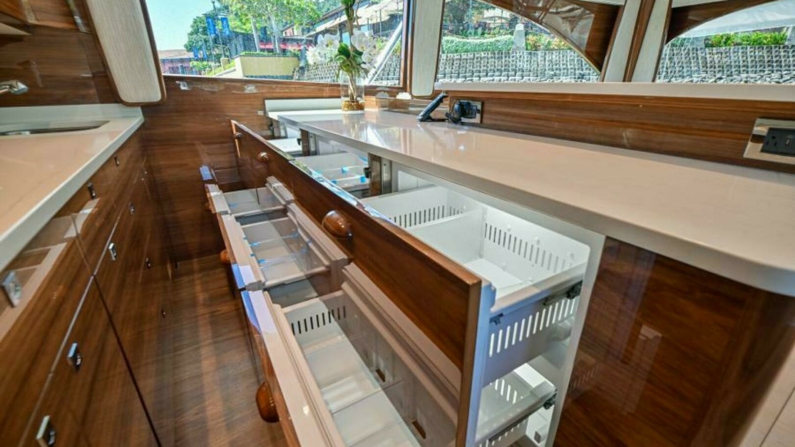 Galley with Ample Storage Drawers