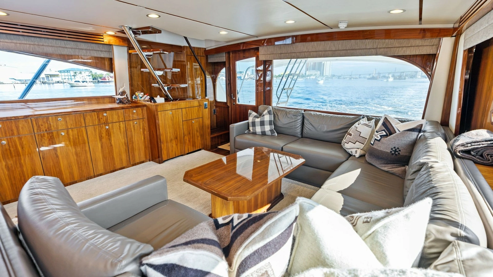 Spacious Main Salon with Ocean Views