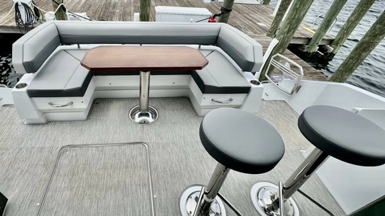 Spacious Aft Deck Seating Area