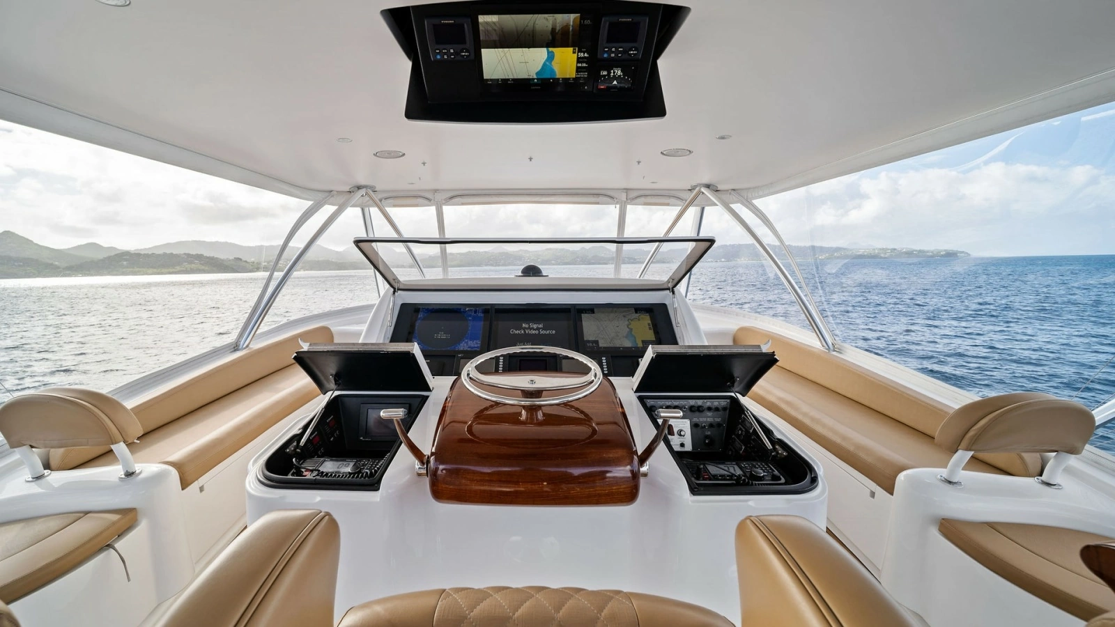 Flybridge Helm with Electronics
