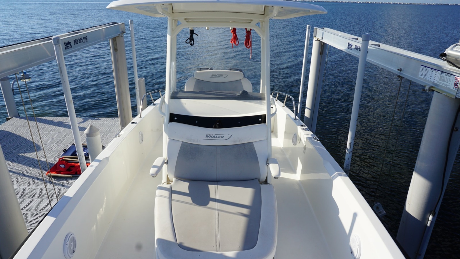 Bow Seating Area with Console