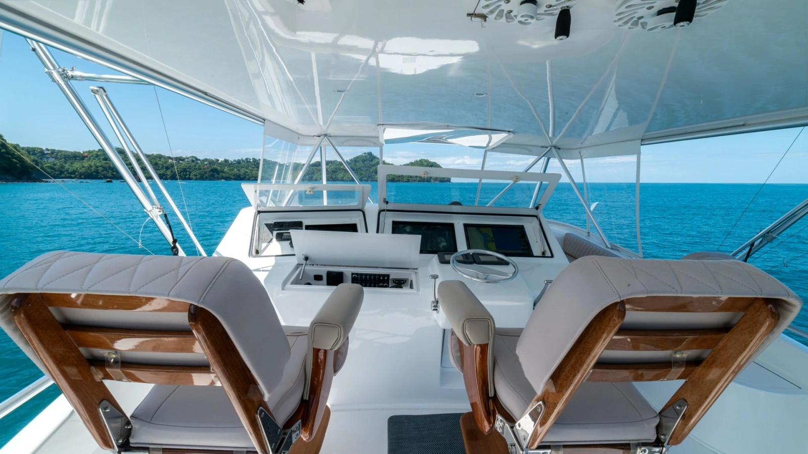 2001 Viking 61 Convertible- Caliente- Helm