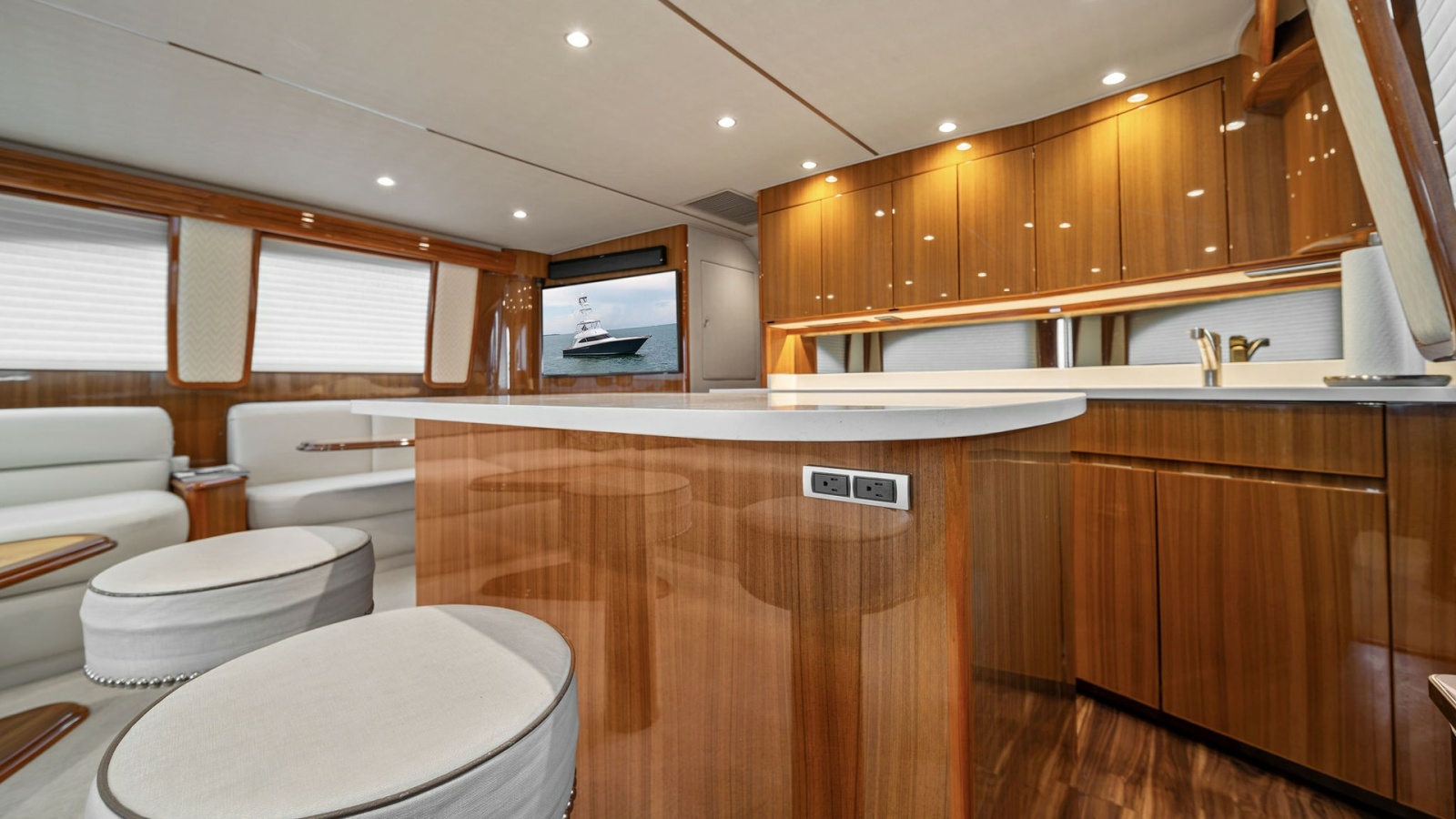 Spacious Salon and Galley Area
