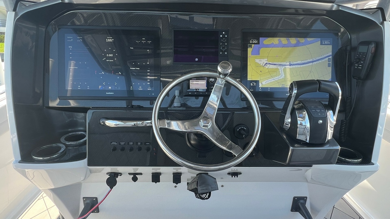 Helm Station with Navigation Screens