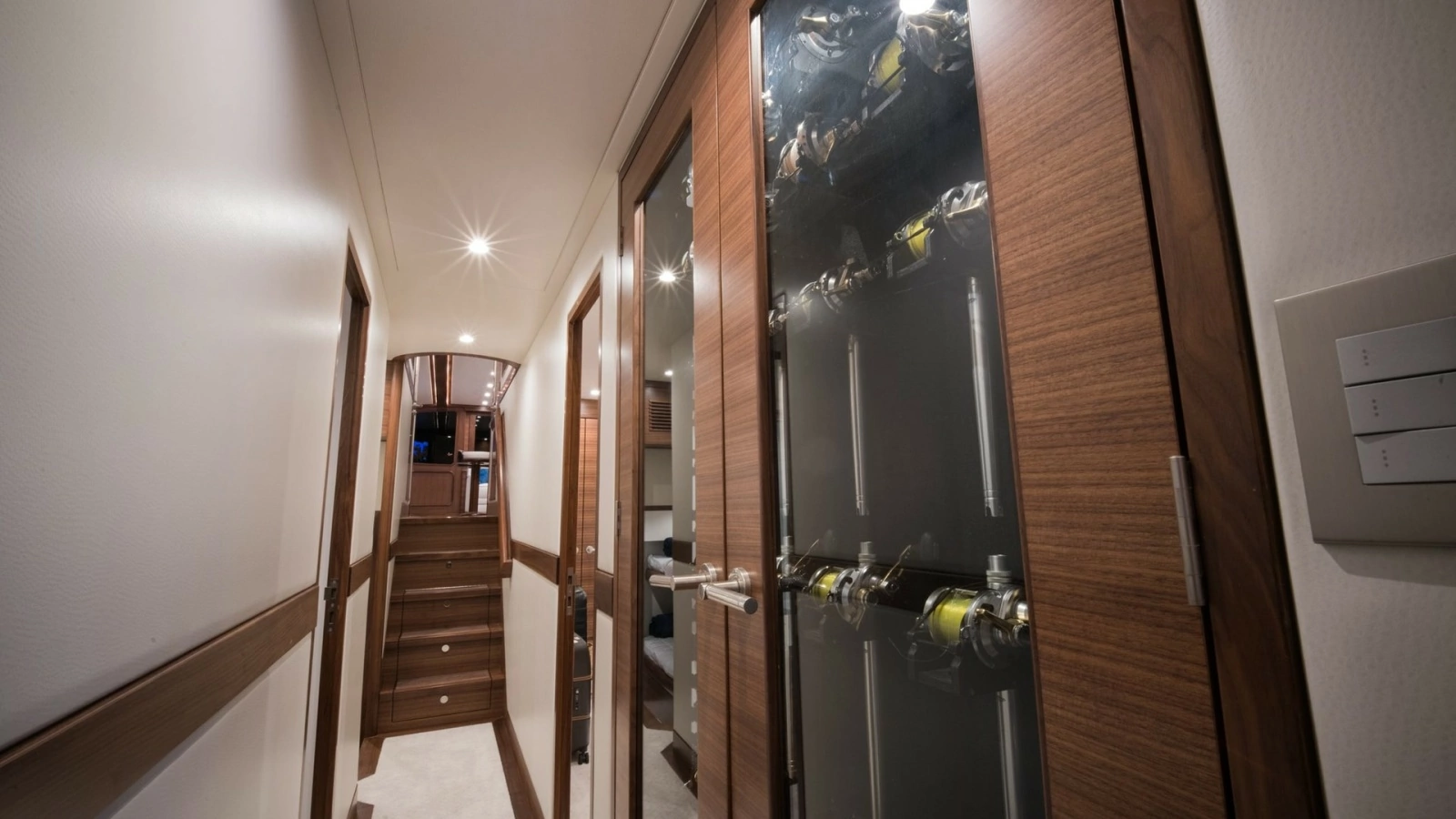 2026 Winter Custom Yachts 75 Open Convertible- MISS CARRIE- Rod Storage/ Companionway