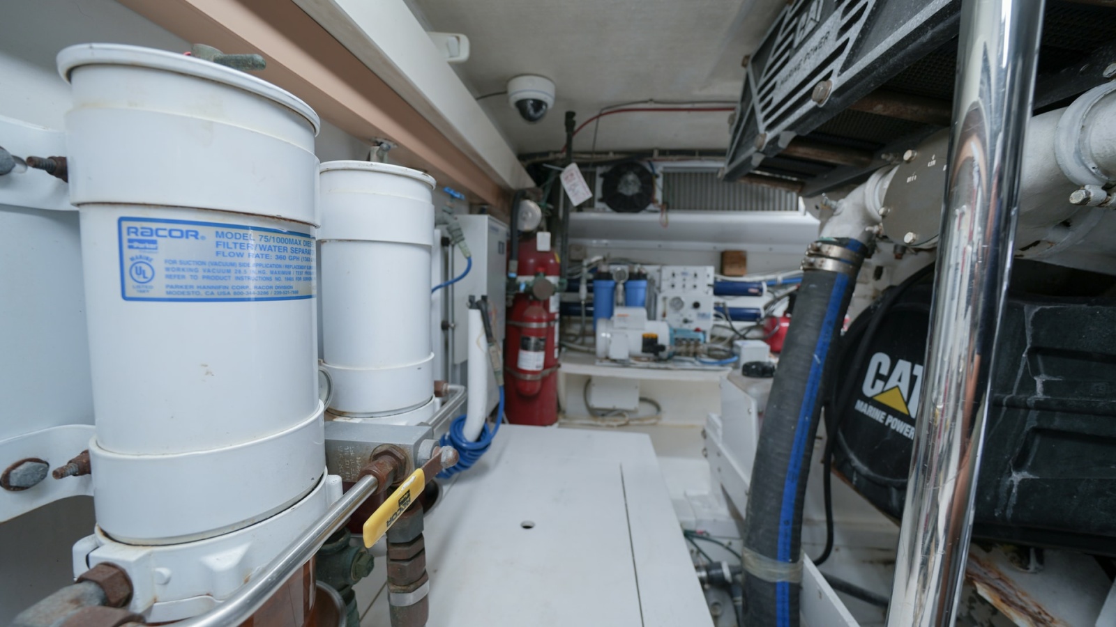 Engine Room with Fuel Filters