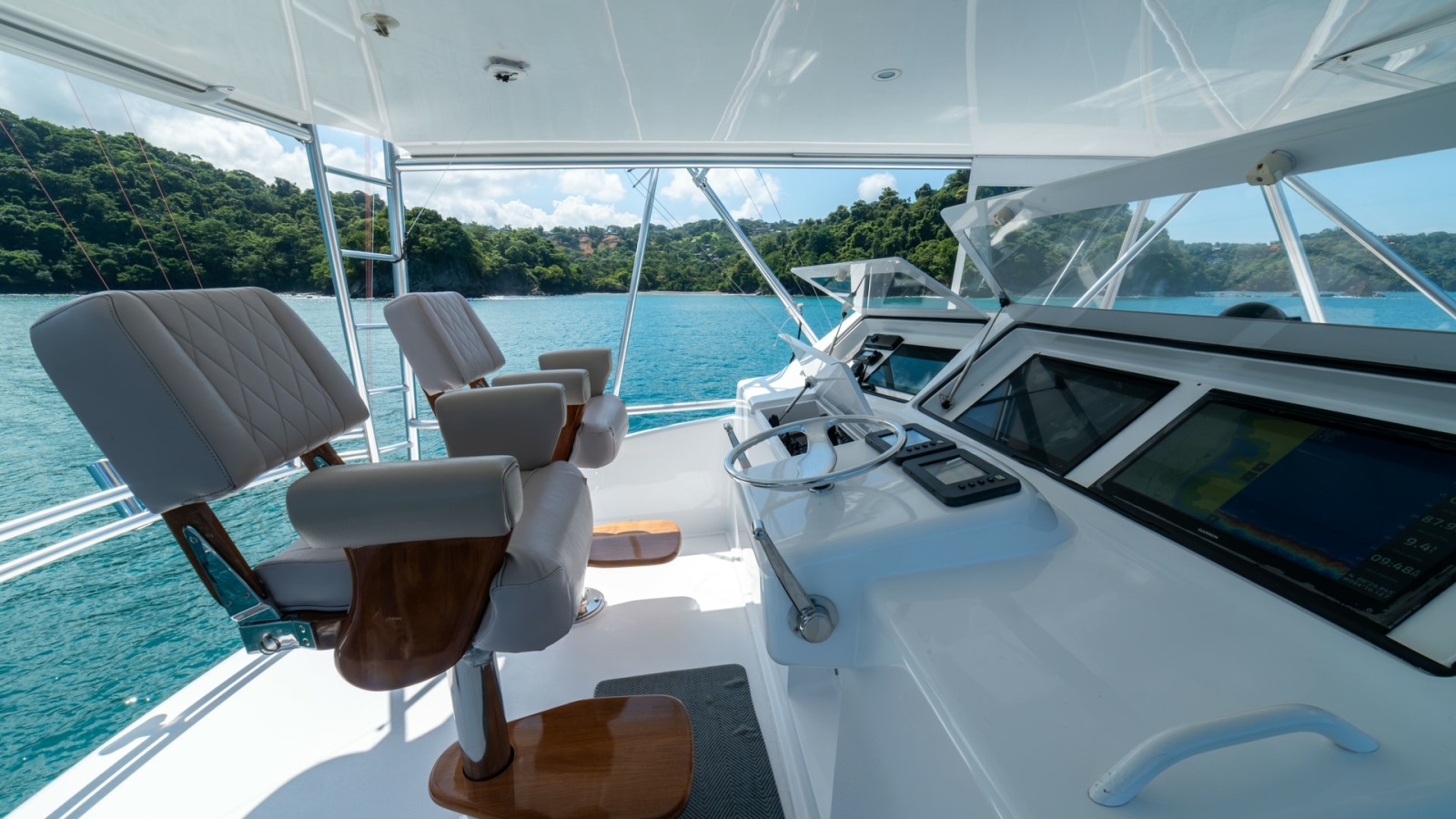 2001 Viking 61 Convertible- Caliente- Helm