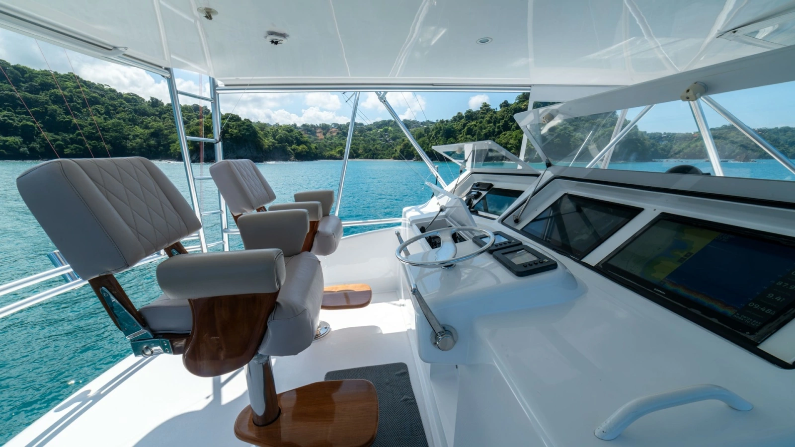 2001 Viking 61 Convertible- Caliente- Helm