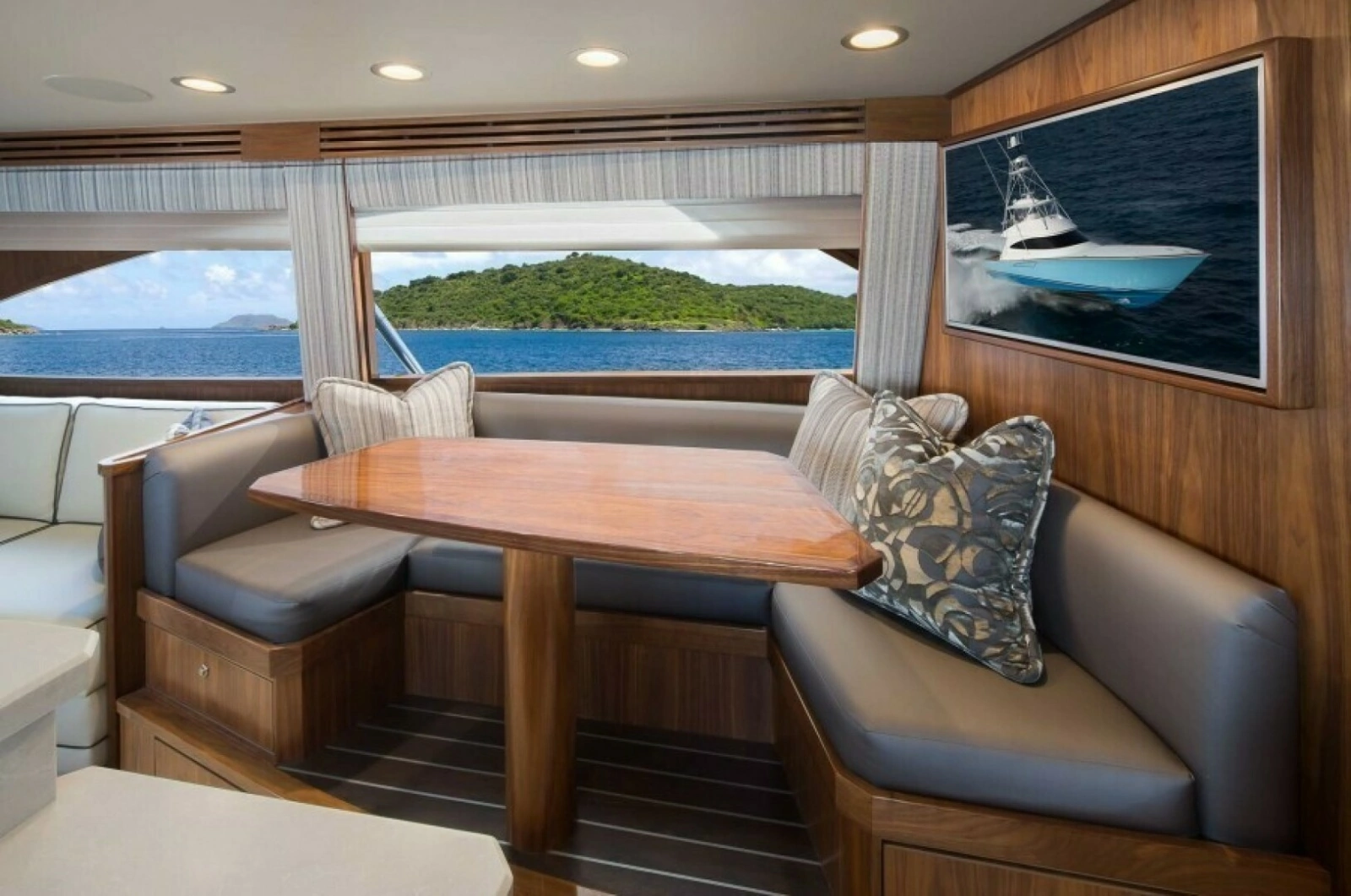 New  68 Viking Yacht Convertible Dinette